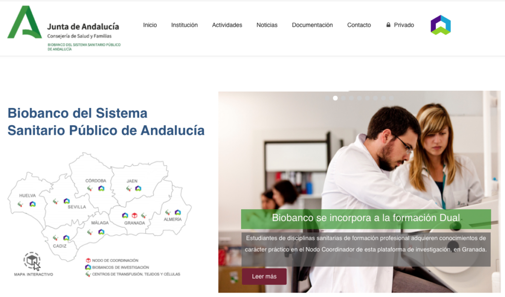 El Biobanco del Sistema Sanitario Público de Andalucía estrena nueva web